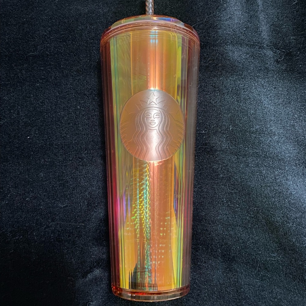 Summer 2020 Orange Kaleidoscope Iridescent Dome Tumbler 24 oz